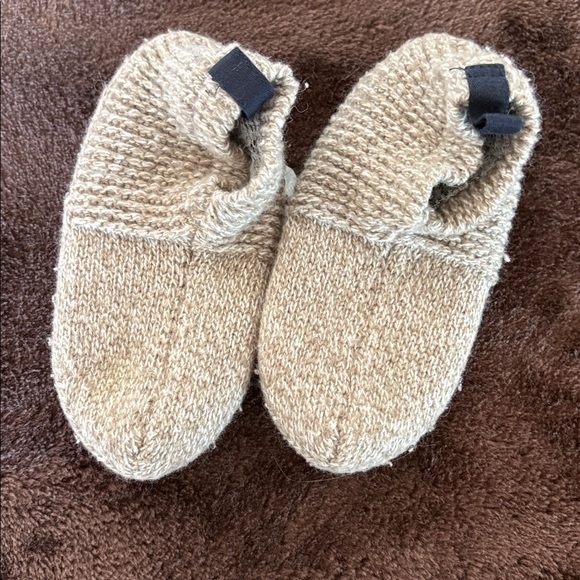 Bombas Beige Knit Slippers Toddler 8-10 - Picture 3 of 3